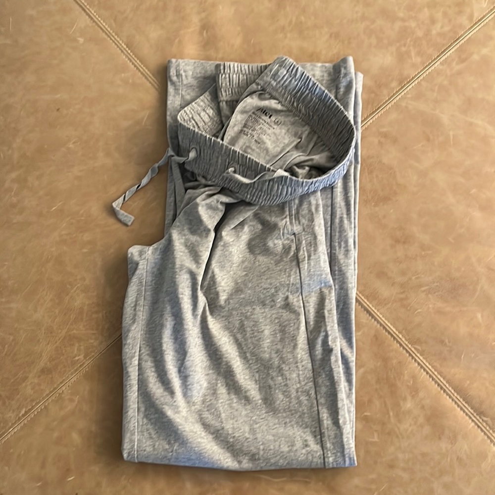 Pact organic gray drawstring sweatpants